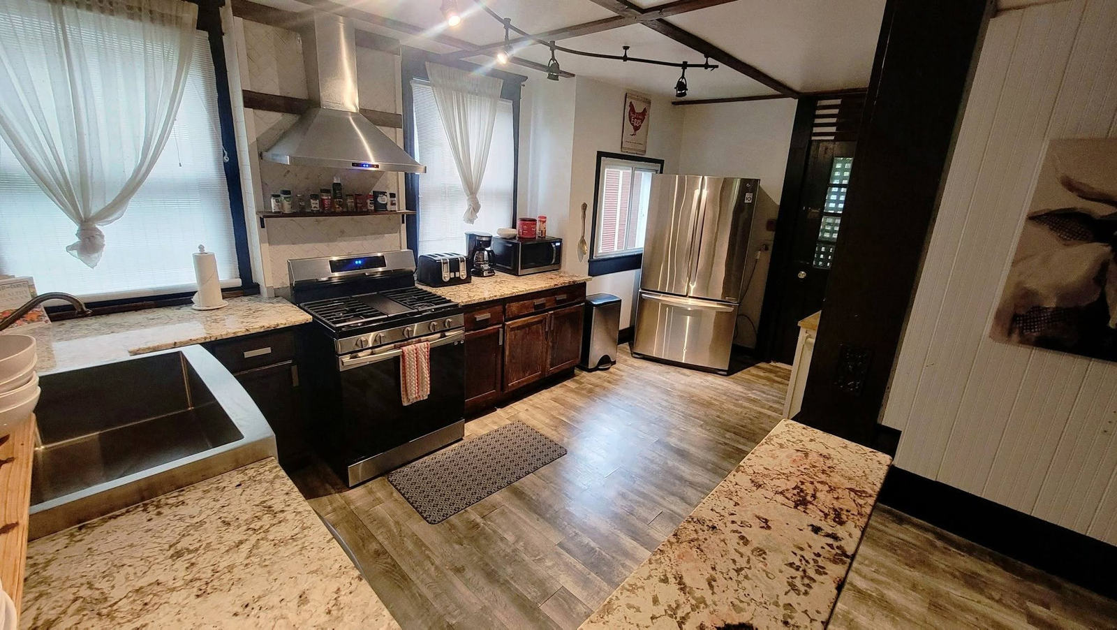 Clean kitchen after service