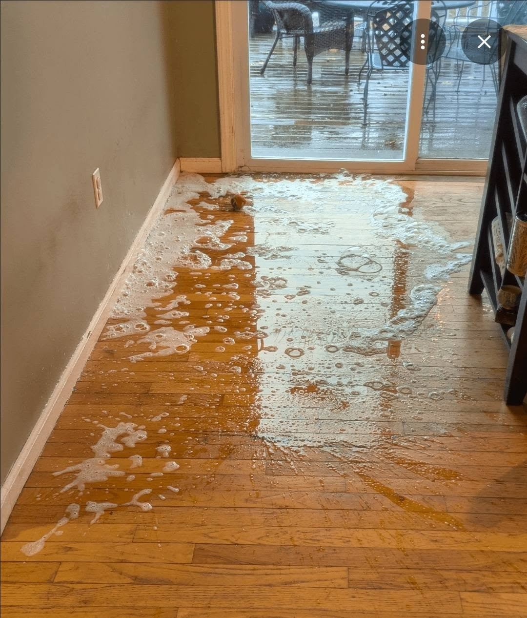 Cleaning in progress